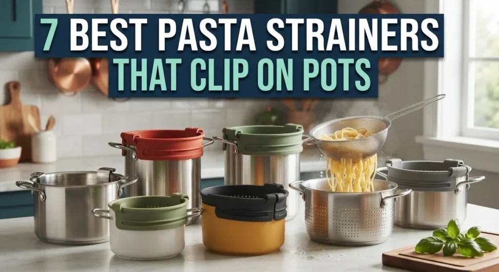 7 Best Pasta Strainers That Clip On Pots 3 7 Best Pasta Strainers That Clip On Pots